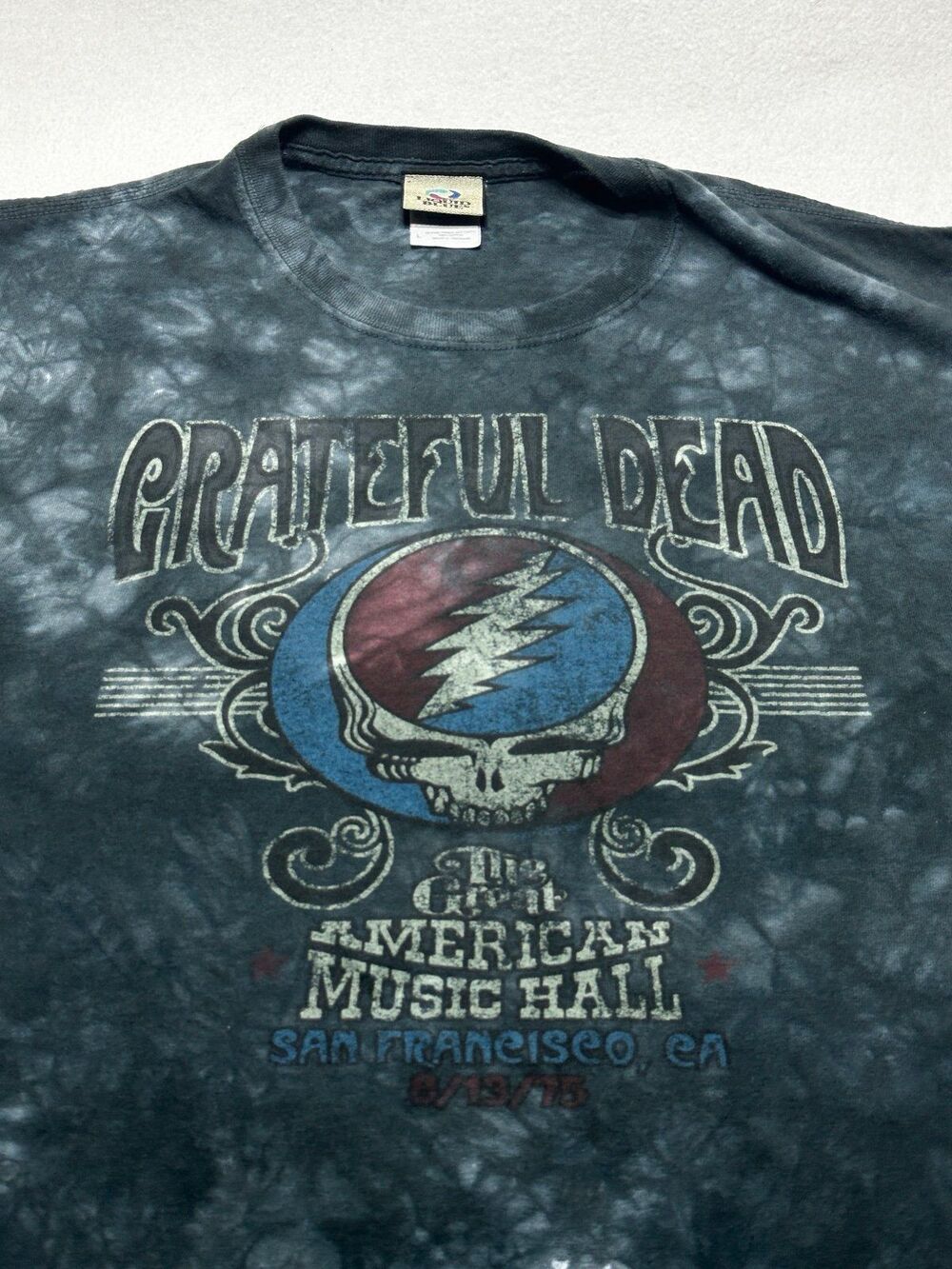 Grateful Dead Liquid Blue Shirt Mens Large May Be Dyed - Picture 2 of 11
